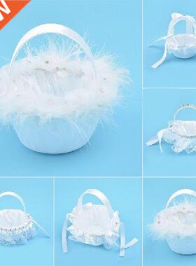 Mini Wedding Supplies Flower Girl Baskets The Fabric Lace