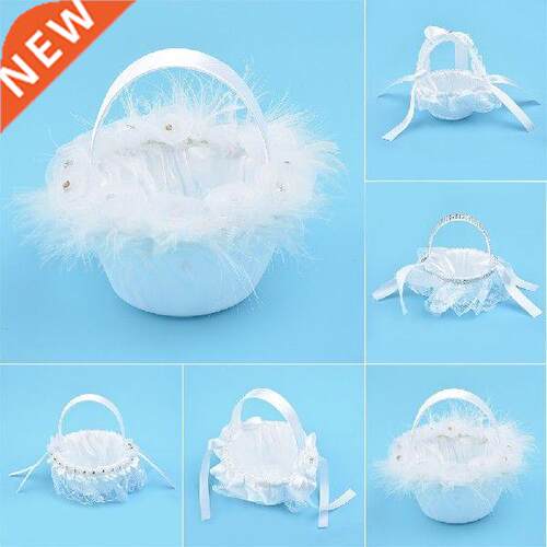 Mini Wedding Supplies Flower Girl Baskets The Fabric Lace