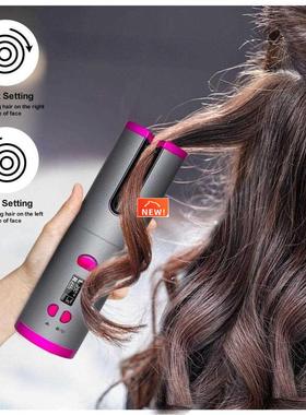 Cordless Automatic Hair Curler iron wireless Curling Iron US