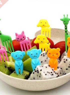 10pcs/set Kids Cute Fork Cutlery Baby Food Feeding Tableware