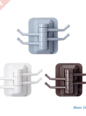 180° Rotatable Key Hooks Strong Sticky Hook Bathroom Tow