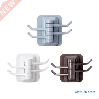 180° Rotatable Key Hooks Strong Sticky Hook Bathroom Tow