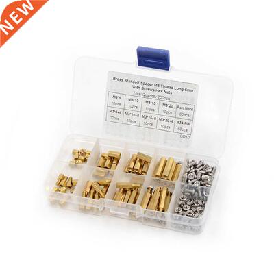 200pcs M3 PCB Hex Mannelijke Binnendraad Spacer Standoffs/Sc