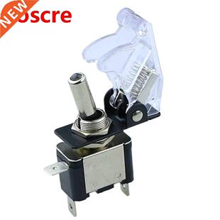 white illuminated LED Toggle Switch With Missile Style Flic