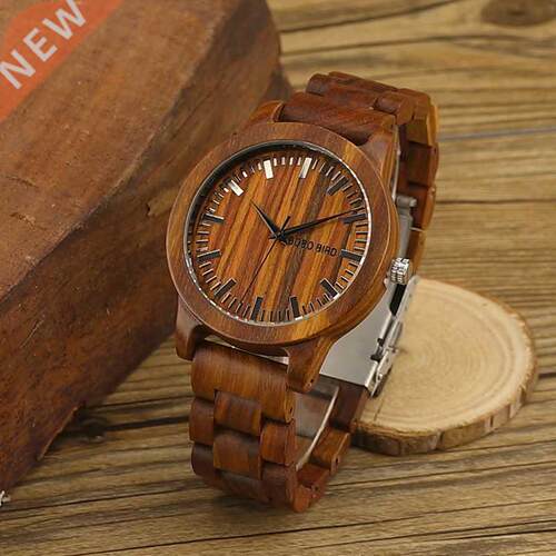 relogio masculino BOBO BIRD Wooden Men Wood Male Quartz Wr