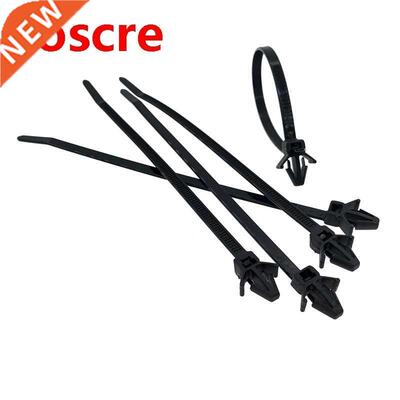 500PCS Cars Mount Wire Tie Clip Releasable black Nylon Tie W