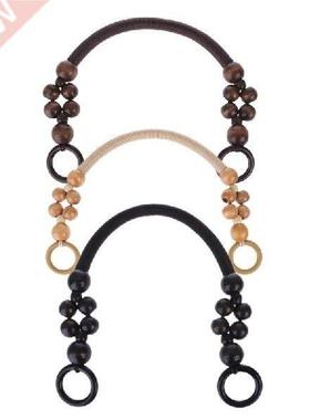 Tali Tas Manik Kayu Tali Pegangan Sabuk Bahu untuk Tas