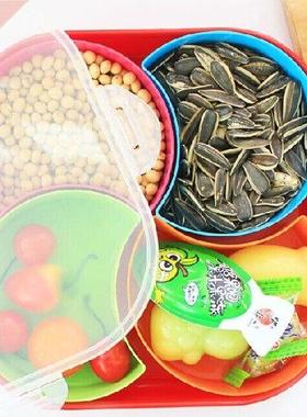 1PC Square Family Fruit plastic plates Dessert Dish Snack