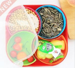 1PC Square Family Fruit plastic plates Dessert Dish Snack