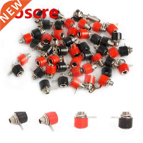 50pc 4mm Bnn Pnel Socket Test Probe Binding Post Nut Plu