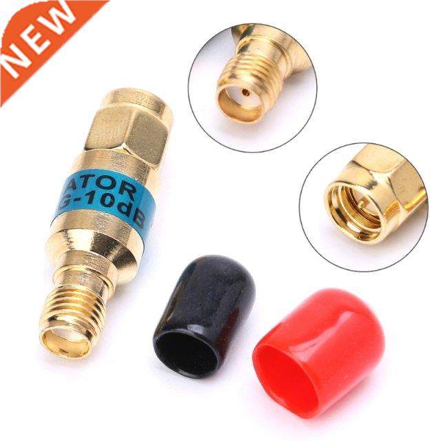 1Pc Golden Attenuator SMA-JK Male to Female RF Coaxial Atten - 实物图