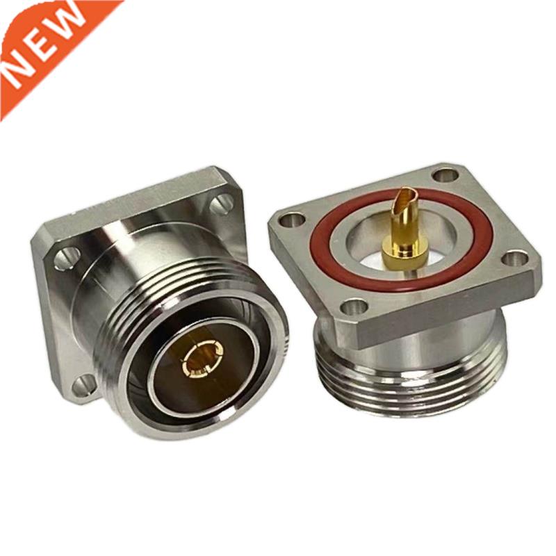 1Pcs Connector L29 7/16 Din Female Jack With 4 Holes Flange