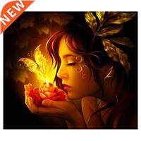 100% Full 5D  Daimond Painting Beauty Angel&Golden