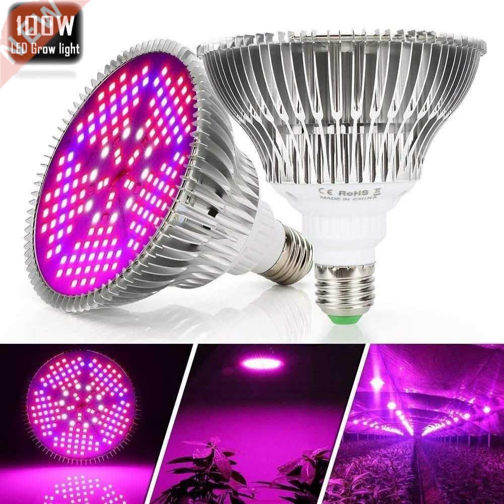 E26 E27 AC85-265V Grow Lights LED Bulb Full Spectrum Plant