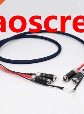 X404 5N OCC Silver Plated Tonearm (Phono) Cable 2 RCAs TO 2R