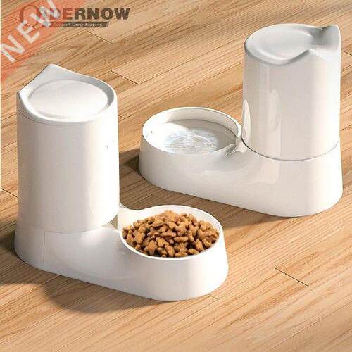 3 in 1 Stainless Steel Pet Dog Feeder Bowl With Dog Water
