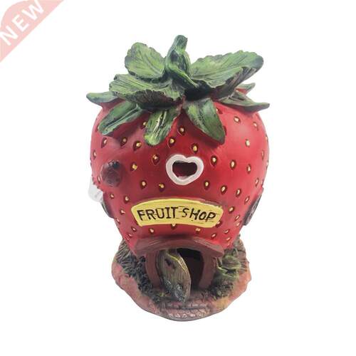 Strawberry House Fairy Garden Craft Gnome Home Decor For