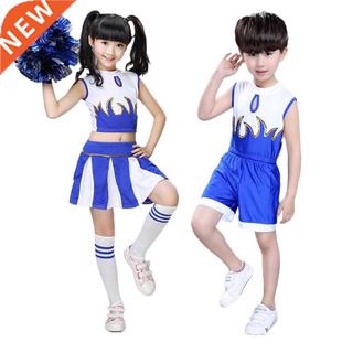 Children Kids Girls Cheerleader Costume School Child Cheer C