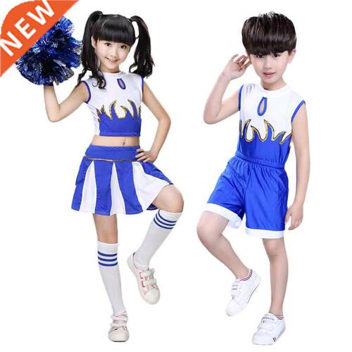 Children Kids Girls Cheerleader Costume School Child Cheer C
