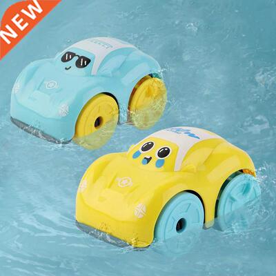 Children Bath Water Playing Toys ABS Clockwork Car Cartoon V