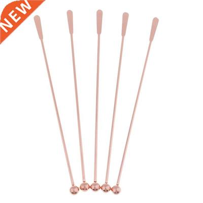 5Pcs Stainless Steel Stirrer Beverage Stirrers Stir Cocktail