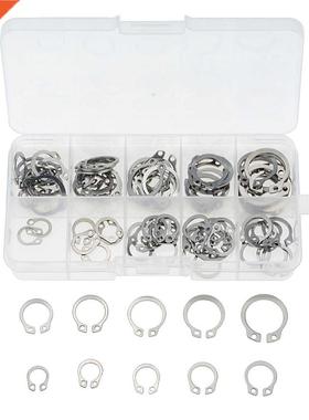 100PCS/Box Snap Retaining Ring Circlip Carbon Steel M8-M18 A