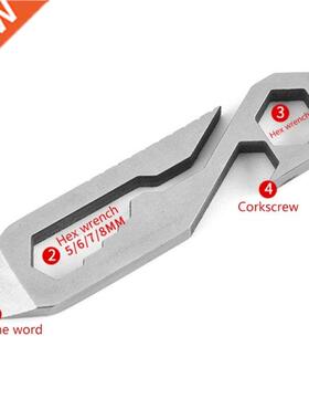Multi-Function Wrench Tool Stainless Steel 8-in-1 Outdoor Co
