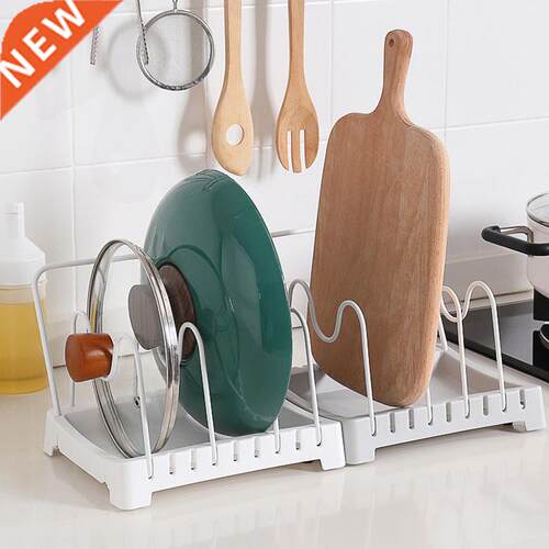 Creative Desktop Pot Cover Rack Kitchen Storage Shelf Desk