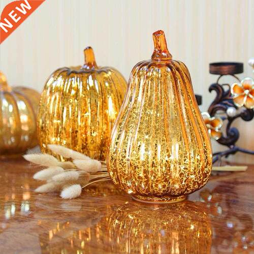 Halloween LED Pumpkn Lght Glass Party Lght Festval