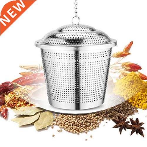 Stainless Steel Tea Strainer Soup Taste Spice Box Kitchen
