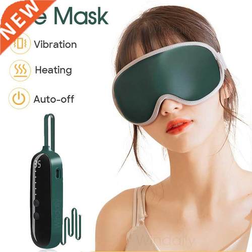 Eye Massager Vibration Heated Eye Mask 5 Modes Auto-Off USB
