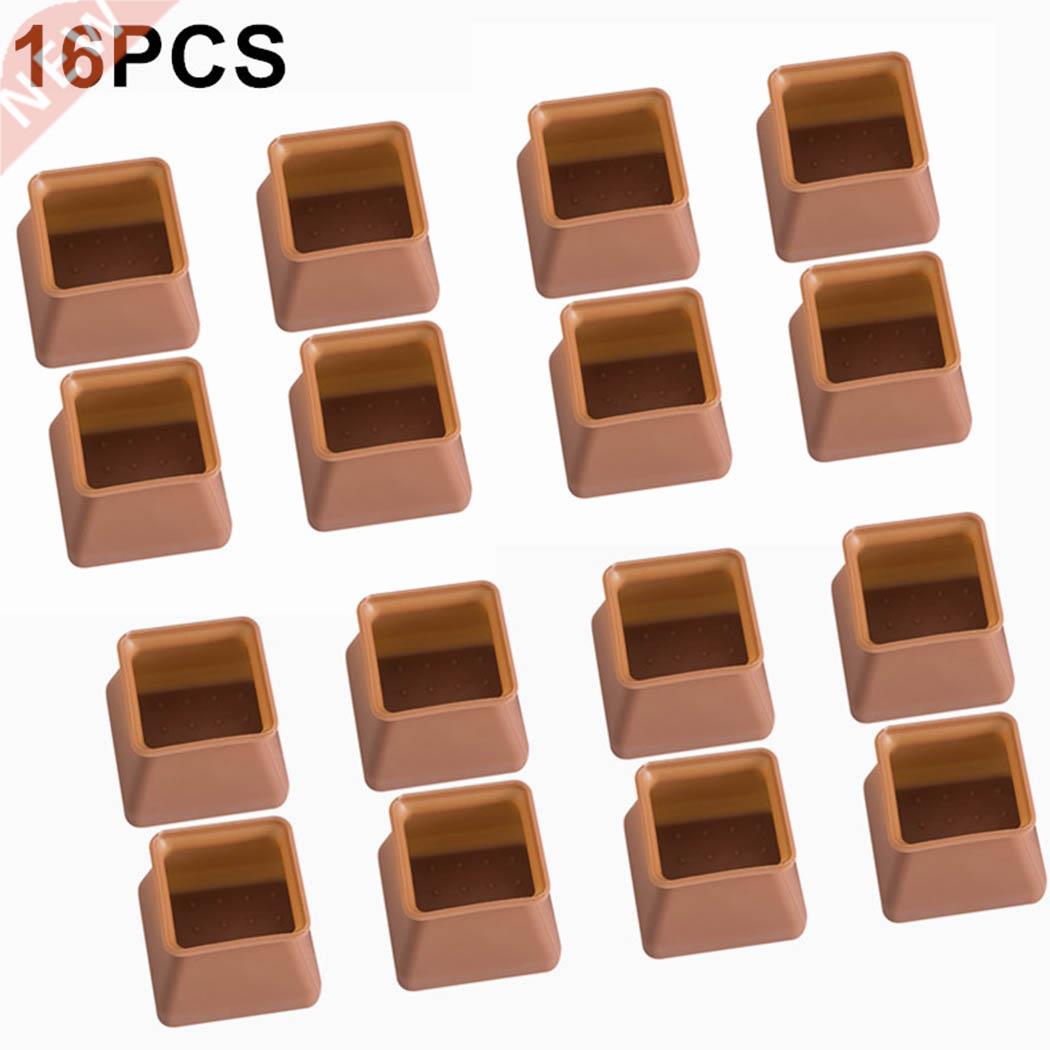 16pc Table Chair Leg Silicone Cap Pad Furniture Non-slip Tab