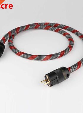 HI end Power Cable EU Power Cord with Gold-plated European p