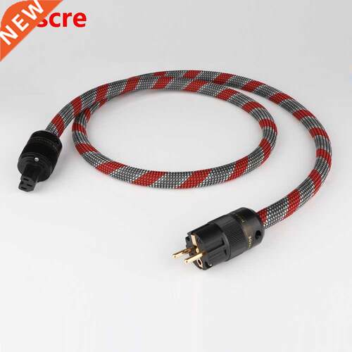 HI end Power Cable EU Power Cord with Gold-plated European p