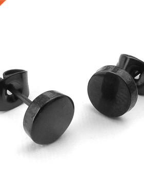 Sieraden heren Oorbellen, 6mm Cirkel Oorstekers, 2 stks (1 P