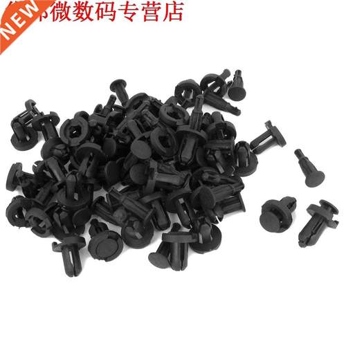 100PCS 10mm Hole Black Rivet Portierbekleding Retainer Clip