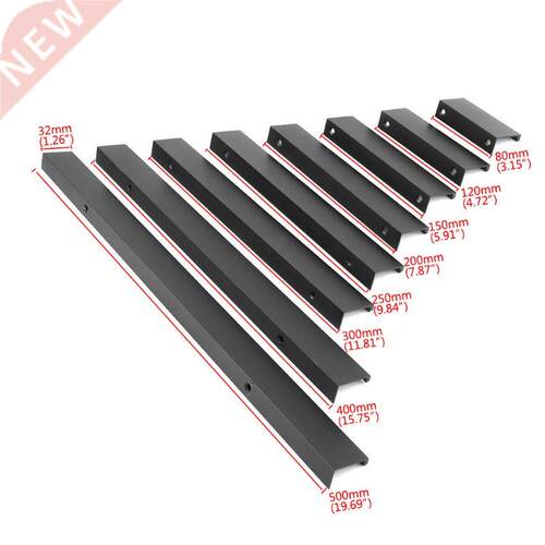 Modern Kitchen Cabinets Long Hidden Dark Handle Aluminum