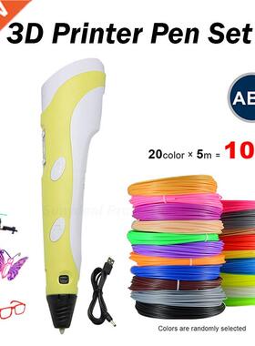3D Printer Pen 20m ABS Filament DIY Set 3 D Printing Pen Cr