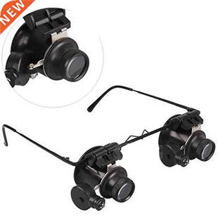 Eye 20X Wtch RepLo LED Jeweler Lens Loupe Glsses Mgnifier
