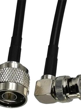 1pcs RG58 N Male Plug to BNC Male Plug Right Angle RF Coaxia