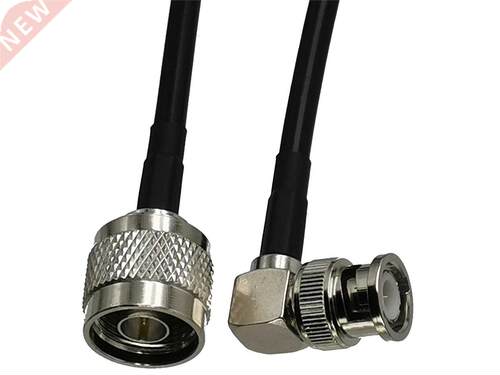 1pcs RG58 N Male Plug to BNC Male Plug Right Angle RF Coaxia