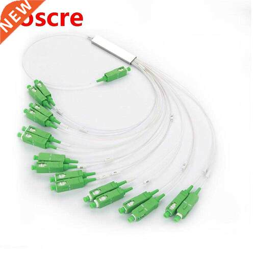 10pcs/lot 0.9mm Steel Tube Fiber Optic PLC Splitter 1x16 SC/
