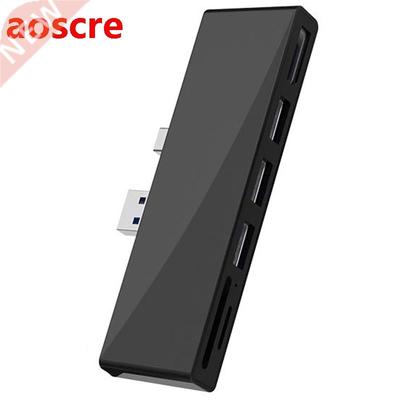 for Surface Pro USB Hub Docking Station,6-In-1 USB 3.0 Hub A