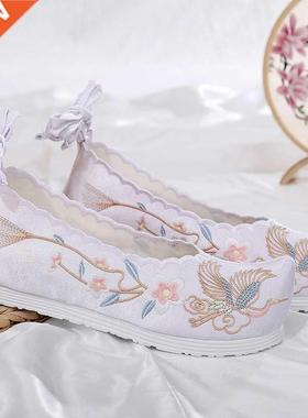 New Hanfu shoes, embroidered shoes, women's antiquity shoes,