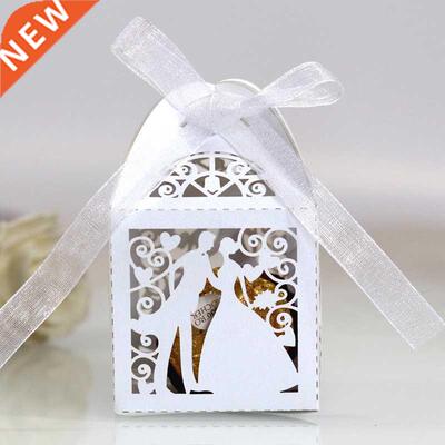 25/50Pcs Love Heart Cut Hollow ride Candy oxes with Rion