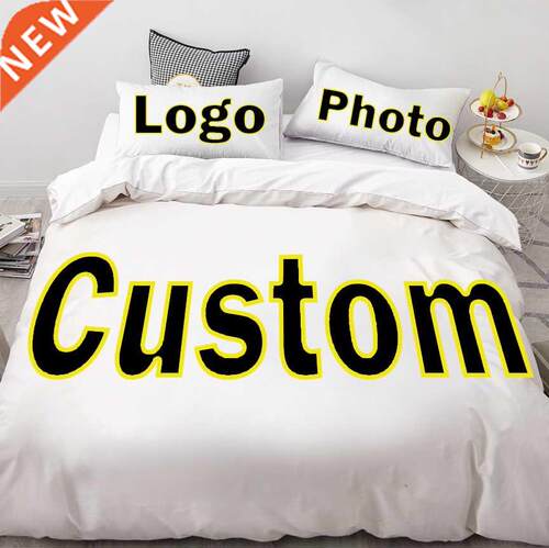 Bedding Set Photo Logo Image Custom size Queen King Duve