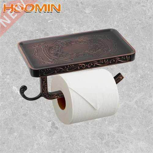 HOOMIN Vintage Wall Mount Toilet Paper Holder Mobile Phone