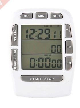 New LCD Multi-Channel Digital Kitchen Timer Time CountDown L