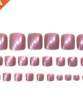 24pcs Set Fashion Finger Toe Nail Tips False Full Cover