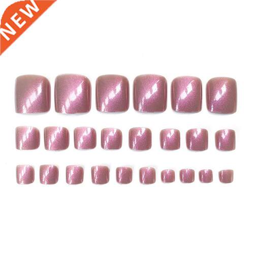 24pcs Set Fashion Finger Toe Nail Tips False Full Cover